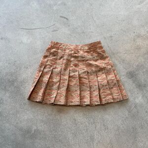 Women's Tan Pleated Mini Skirt Size 6 by Tail